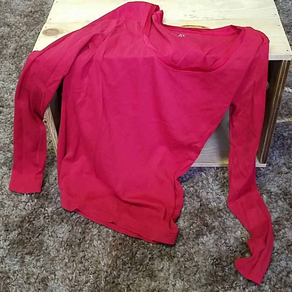 Red Long Sleeve NY&C Top